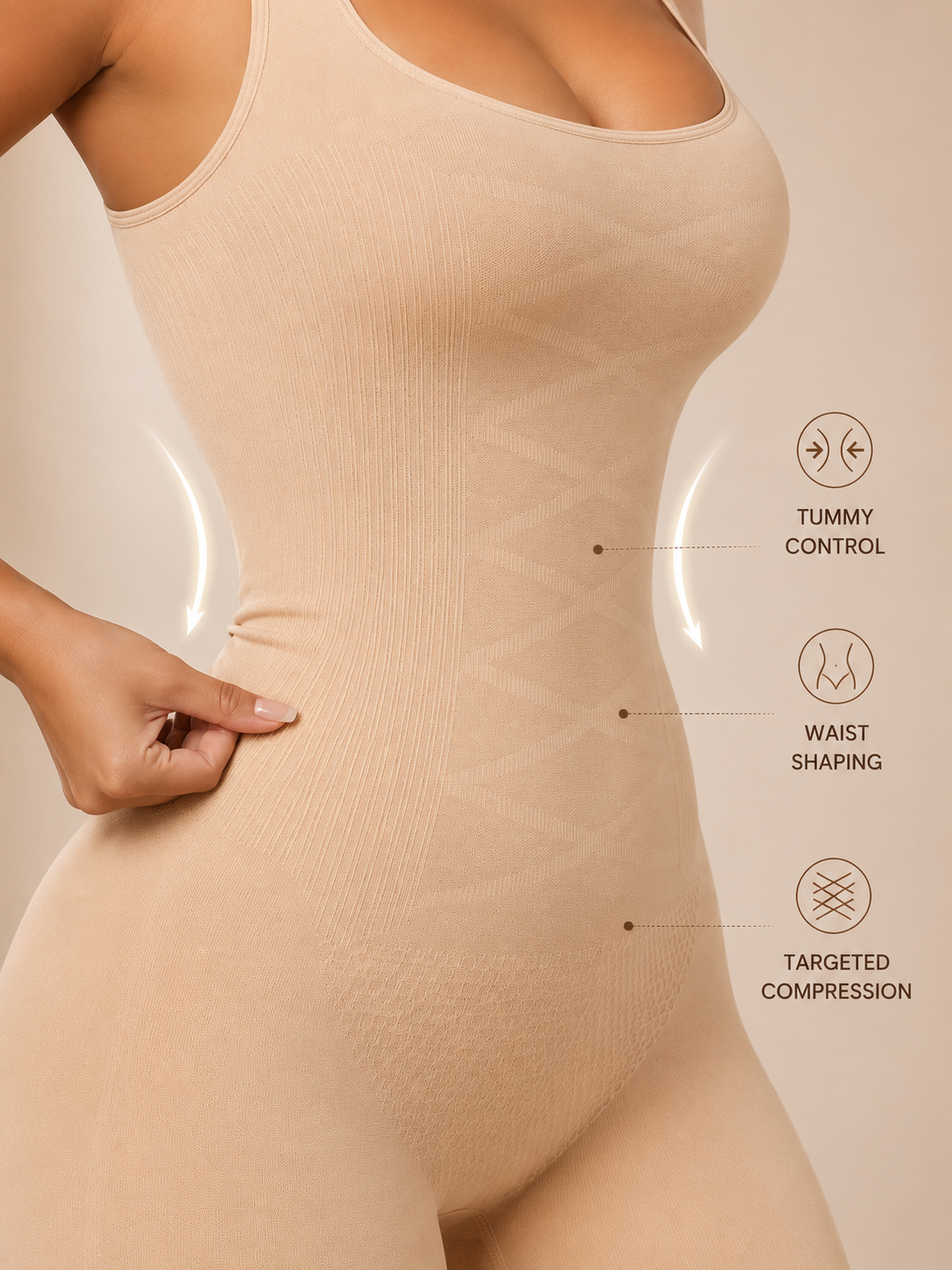 COANDMI Sculpt Support Bodysuit (Wide Strap)