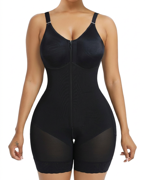 Adjustable Body Shaping One-Piece - Front View