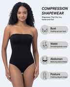 COANDMI Sculpt Strapless Bodysuit - Front View