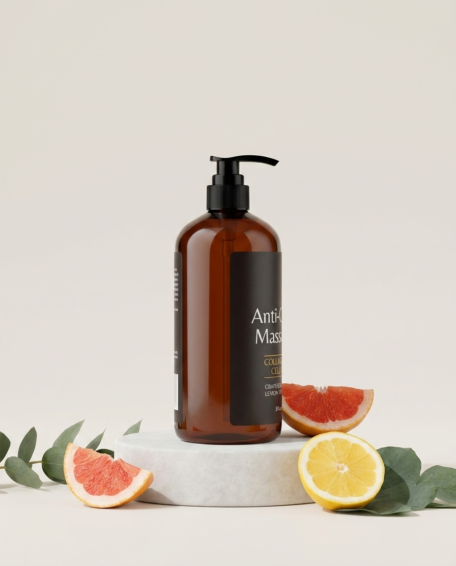 Warming Anti-Cellulite Body Massage Oil - Side