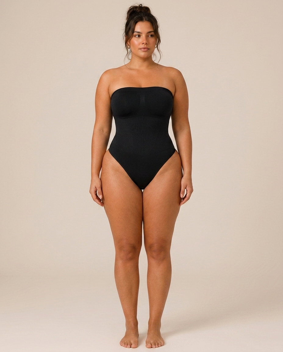 COANDMI Sculpt Invisible Thong Bodysuit - Front